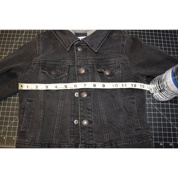 Old Navy/ Jacket with hood/(Size 3T) Black Demin with sweatshirt hoodie - Picture 10 of 16